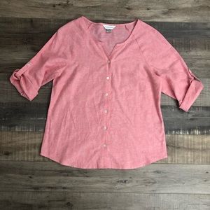 Christopher Banks Button Up Pink